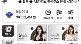 에이비카지노 게임 하던 도중에 보유 머니 전액 먹튀!